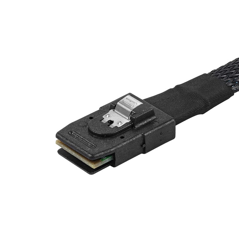 Twozoh كابل داخلي Mini SAS إلى SATA بطول 3.3 قدم، Mini SAS 36Pin SFF-8087 ذكر إلى 4 SATA 7Pin أنثى كابل تفريغ للأمام (1م) - Image 3